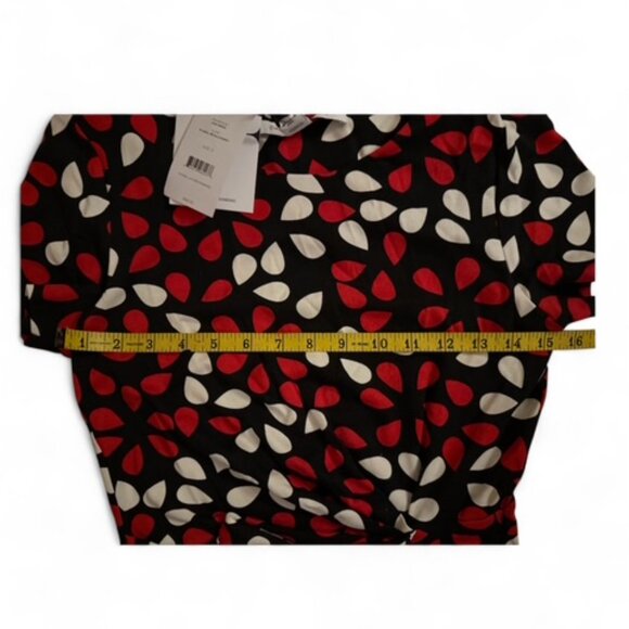 NWT Diane Von Furstenberg Zoe Dress Size 0 Floral Petals Poppy D844601L15X - Picture 4 of 9